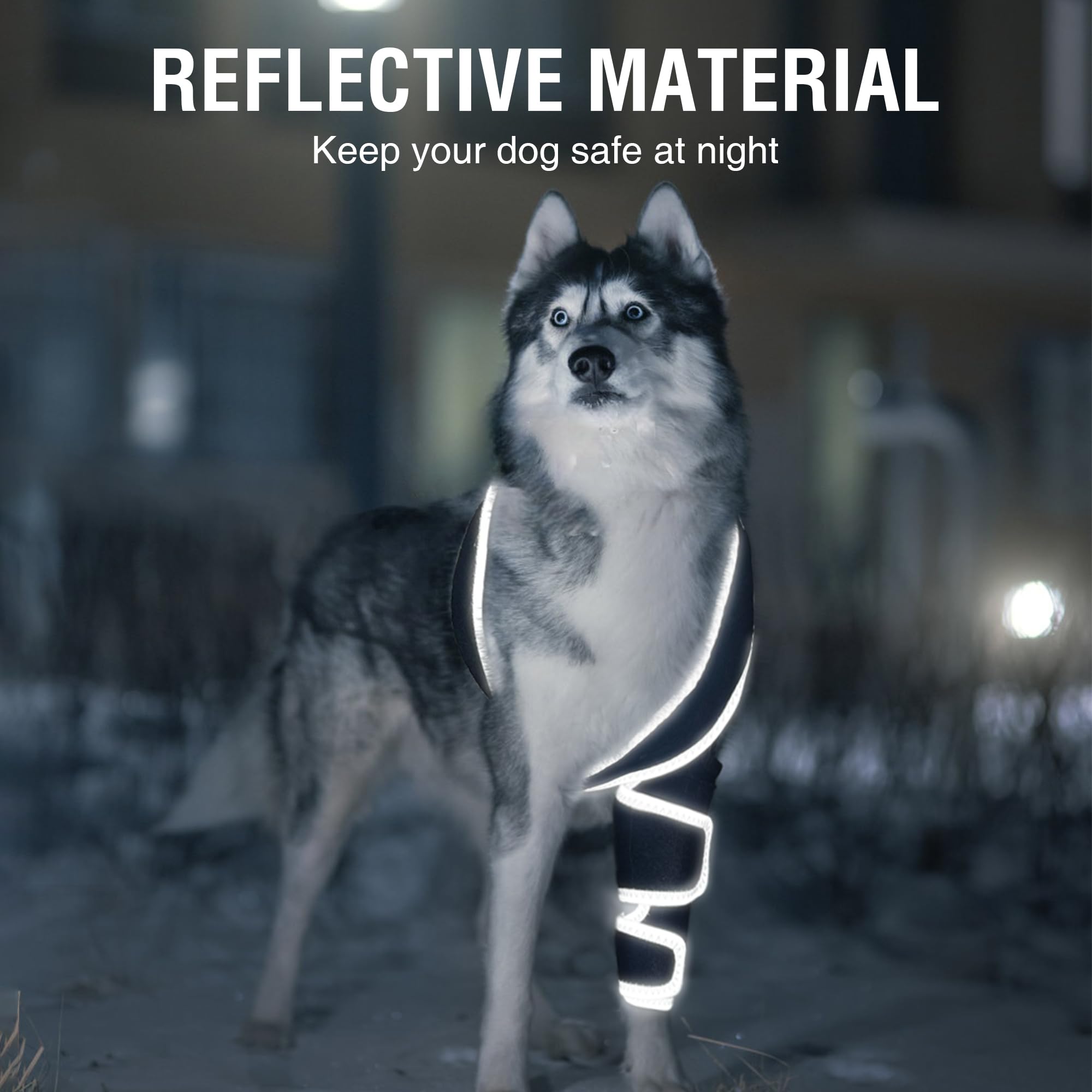 KISFLY dog knee brace size chart and fit guide to help selection.
