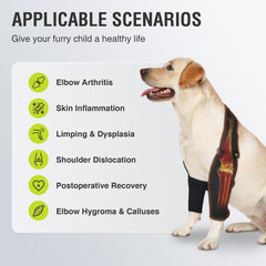 KISFLY dog elbow-shoulder brace close-up of neoprene material