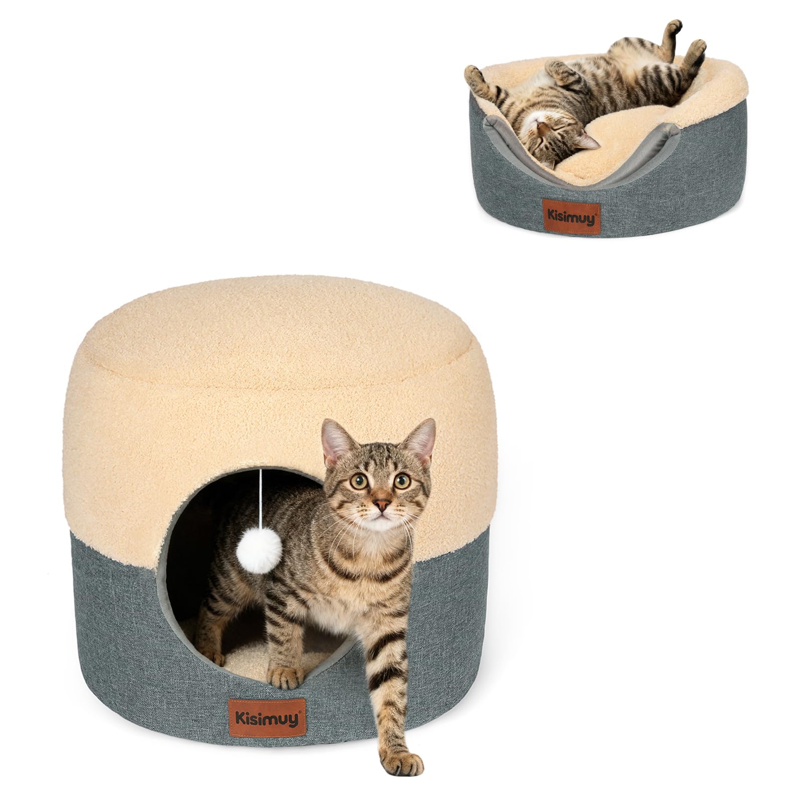 KISIMUY dimensions 15.7 inch cat bed ideal for small pets.