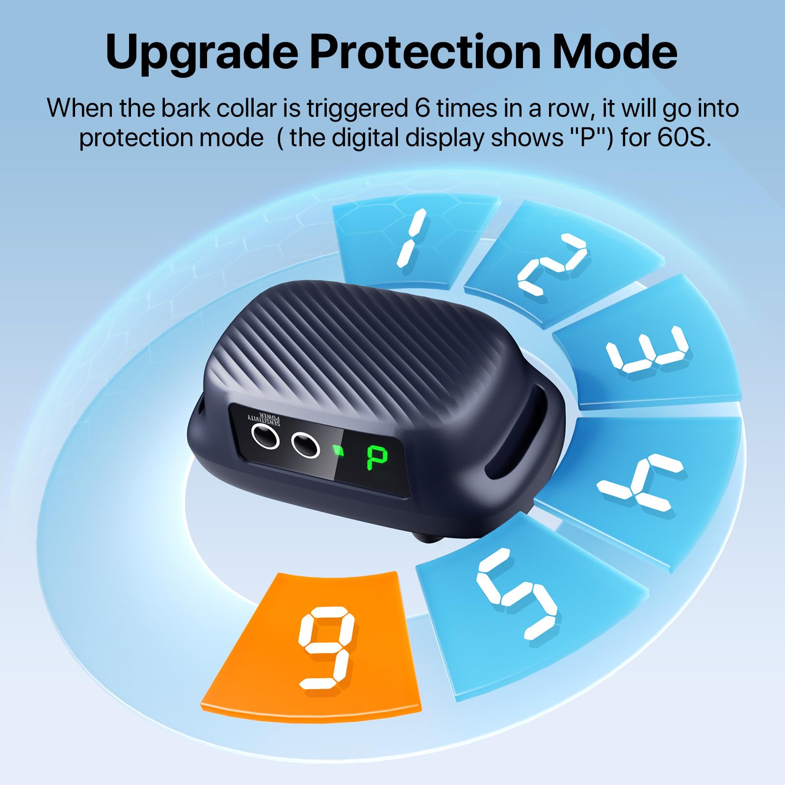 KISMIGER bark collar IP67 waterproof design supports all-weather use.