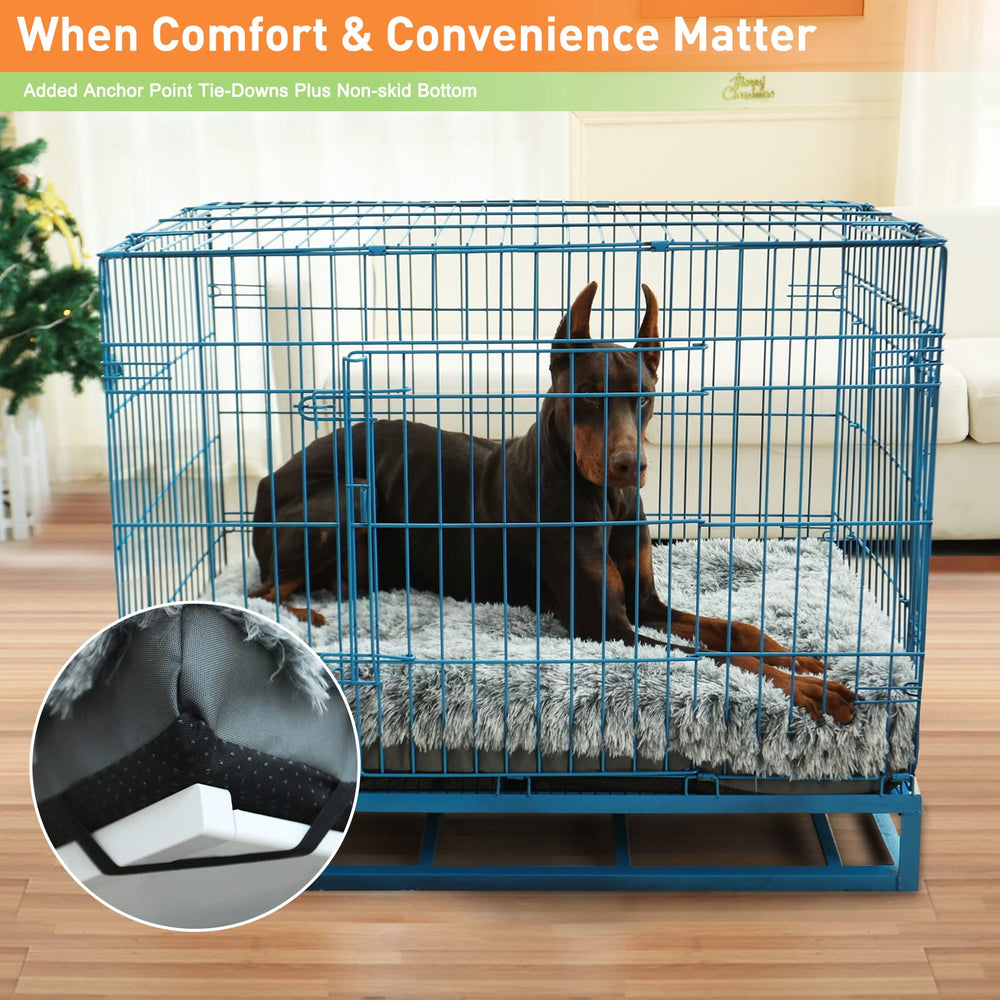 KISYYO bed's non-slip bottom helps keep it in place on floors.