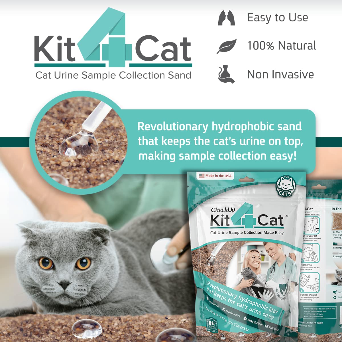 KIT4CAT at-home sample collection makes non-invasive sampling straightforward.