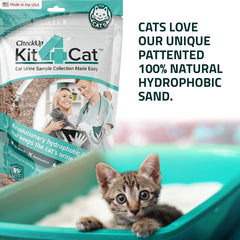 KIT4CAT urine rests on top demo shows cleaner at-home sampling.