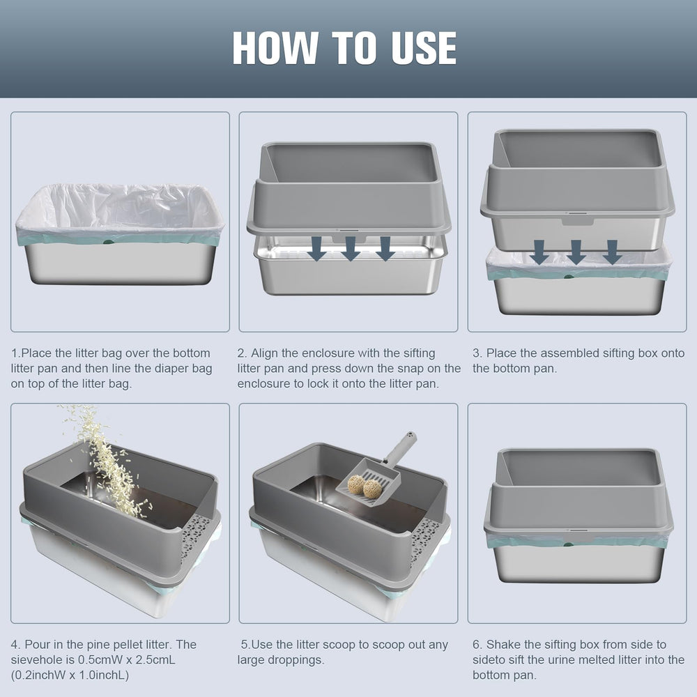 KITCATY included liner and urine pad provide a ready-to-use setup.