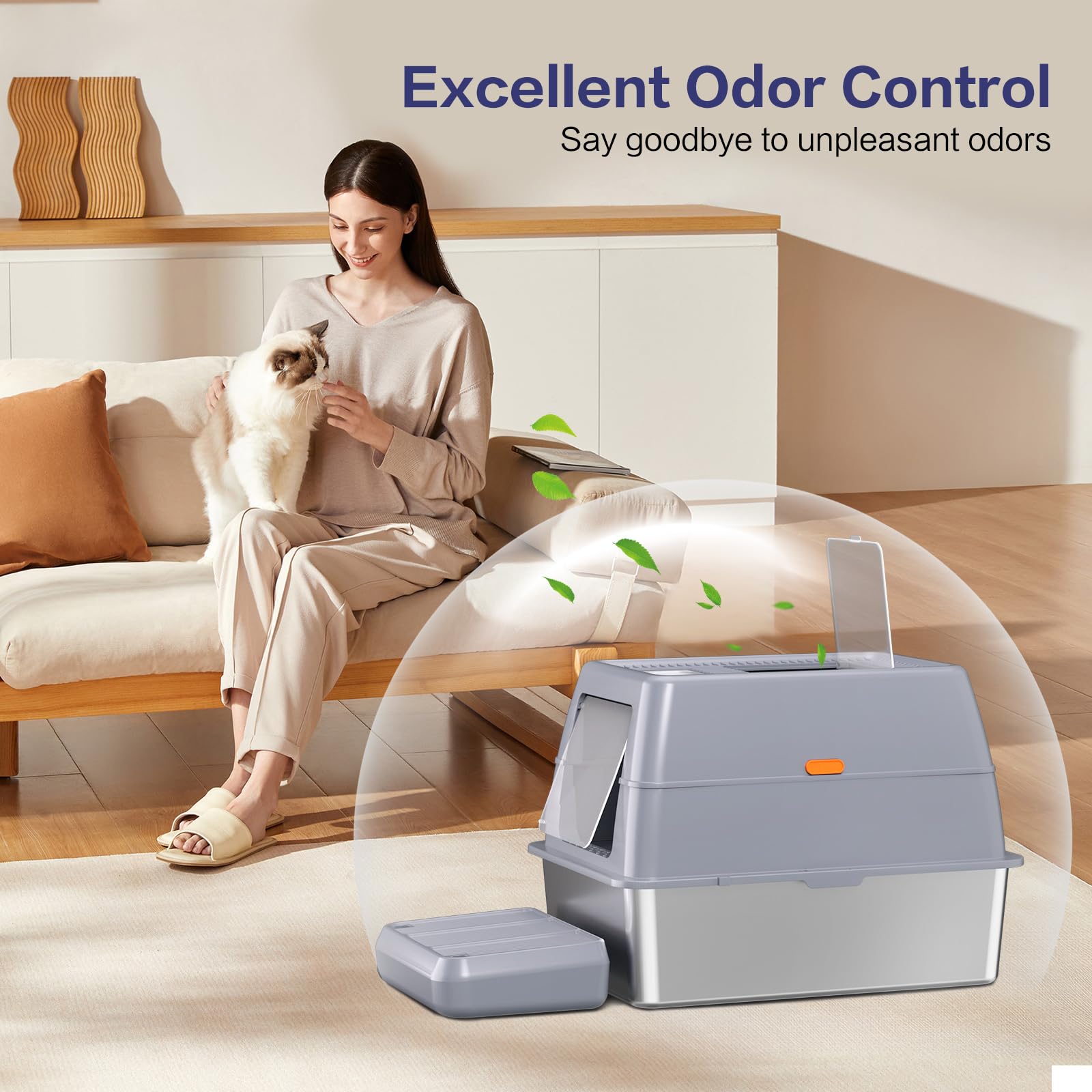 KITCATY extra-large dimensions accommodate Maine Coons and multi-cat homes with long-lasting use.
