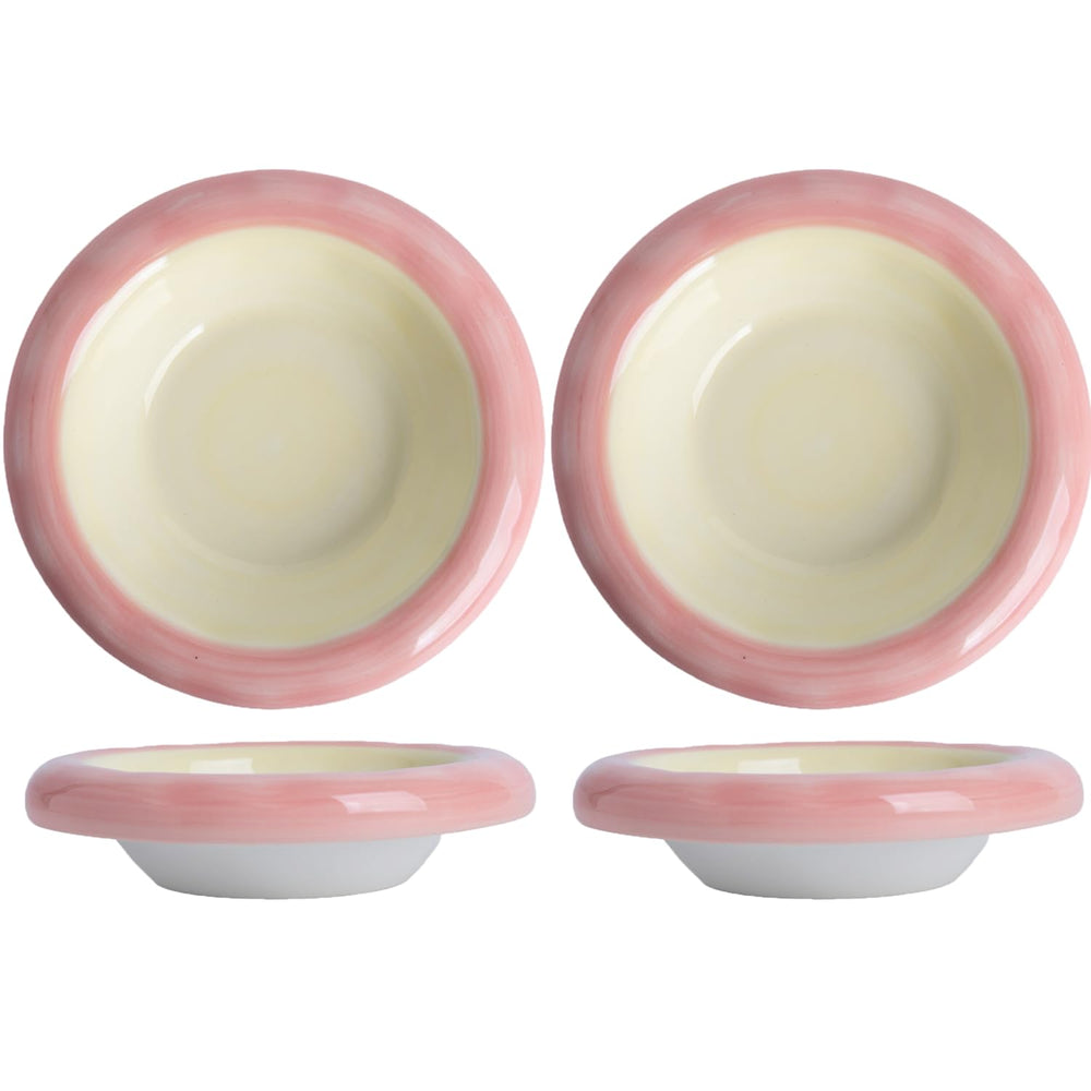 KITCHENLESTAR ceramic cat bowl yellow angled view highlights compact 6 oz capacity for meals.