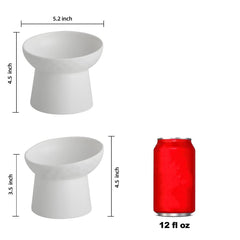 KITCHENLESTAR tazon ceramico inclinado, ergonico para gato
