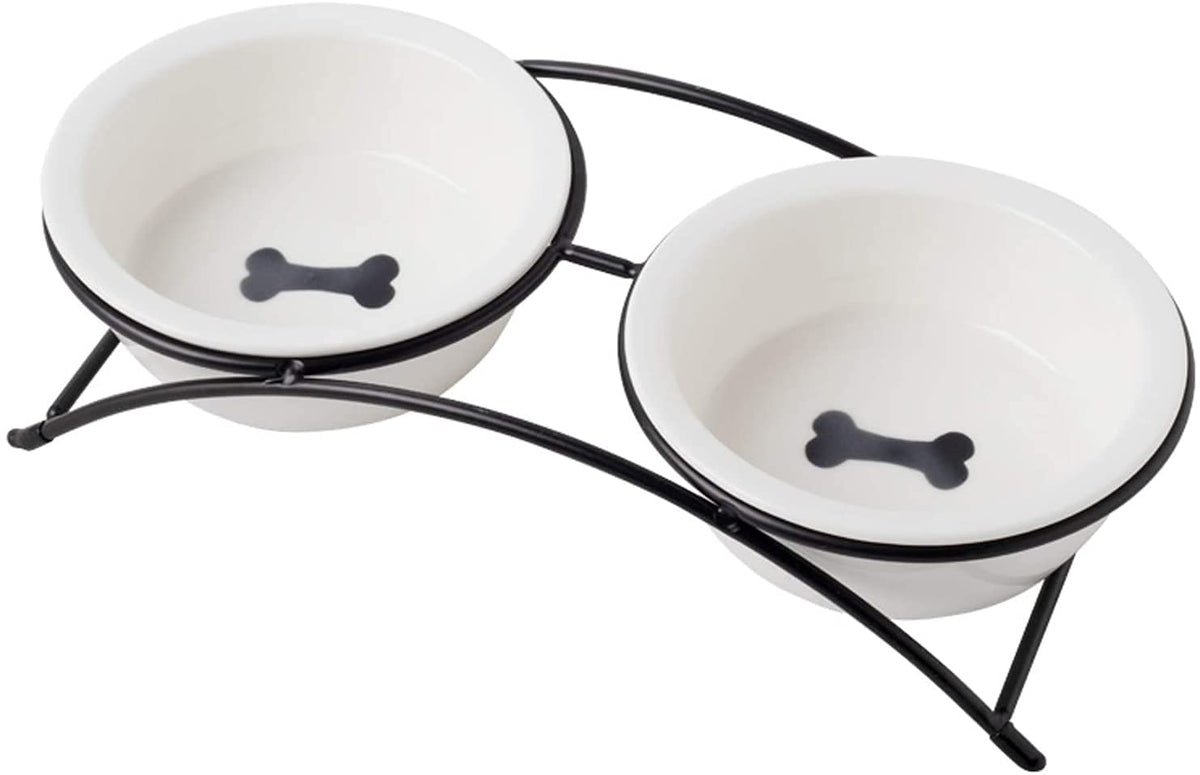 KitchenLeStar elevated bowl with non-slip stand for stable feeding.