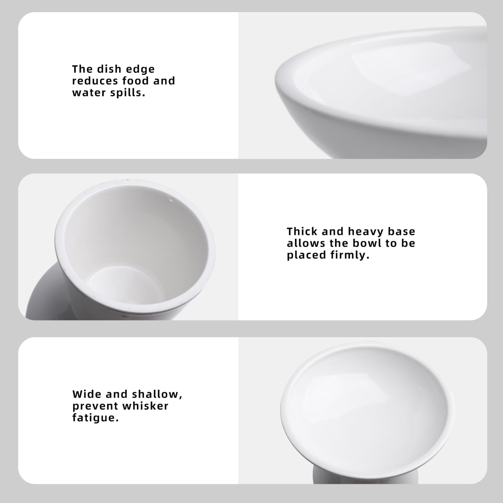 kitchenlestar-elevated-cat-bowls-dishwasher-safe-label-white confirms easy cleaning and hygiene.