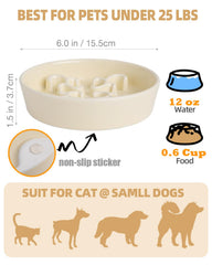 KITCHENLESTAR yellow bowl with 6 inch diameter for tiny breeds.
