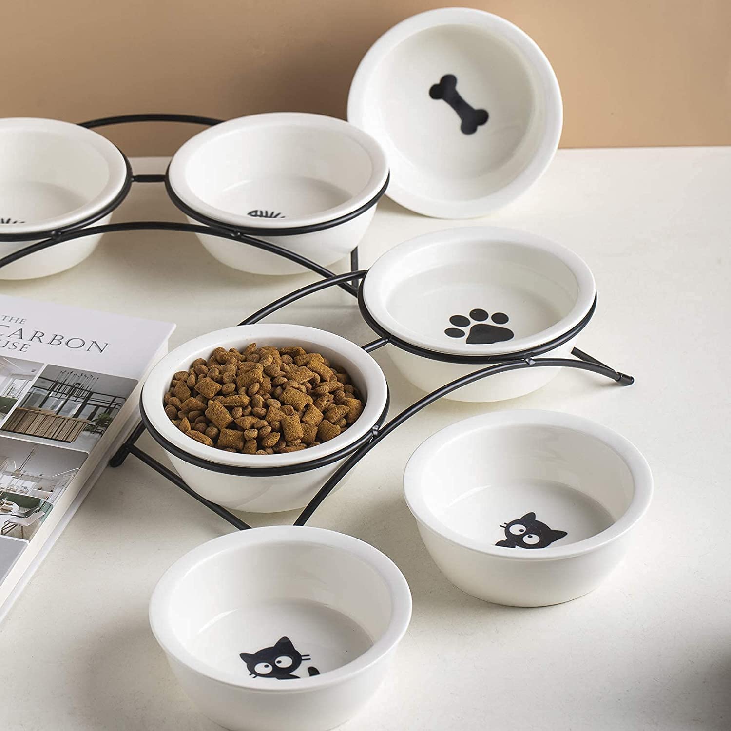 KitchenLeStar stable feeding bowls for indoor and outdoor use.