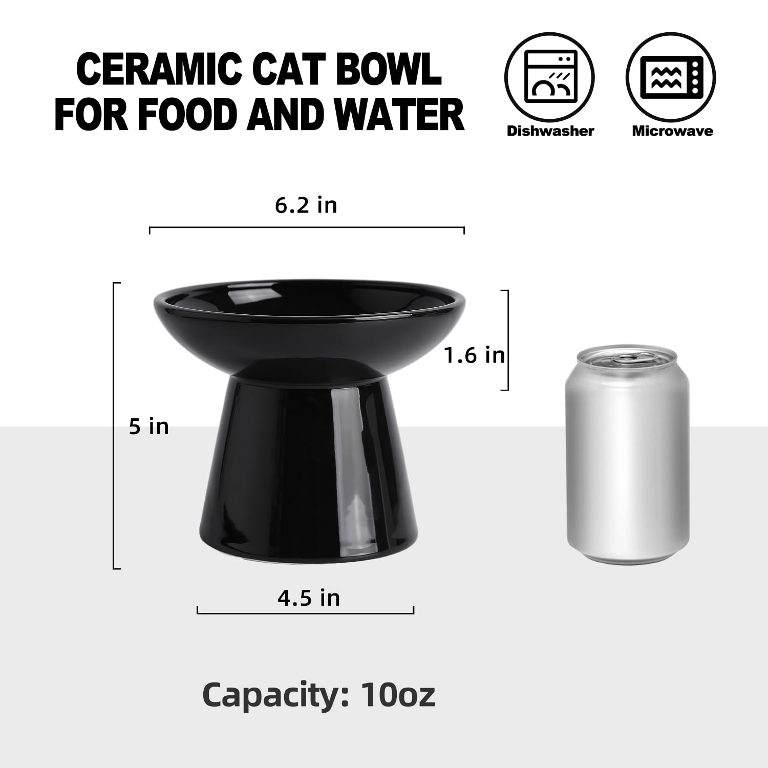 KITCHENLESTAR-wide shallow bowl close-up; whisker-friendly design reduces whisker fatigue during feeding.