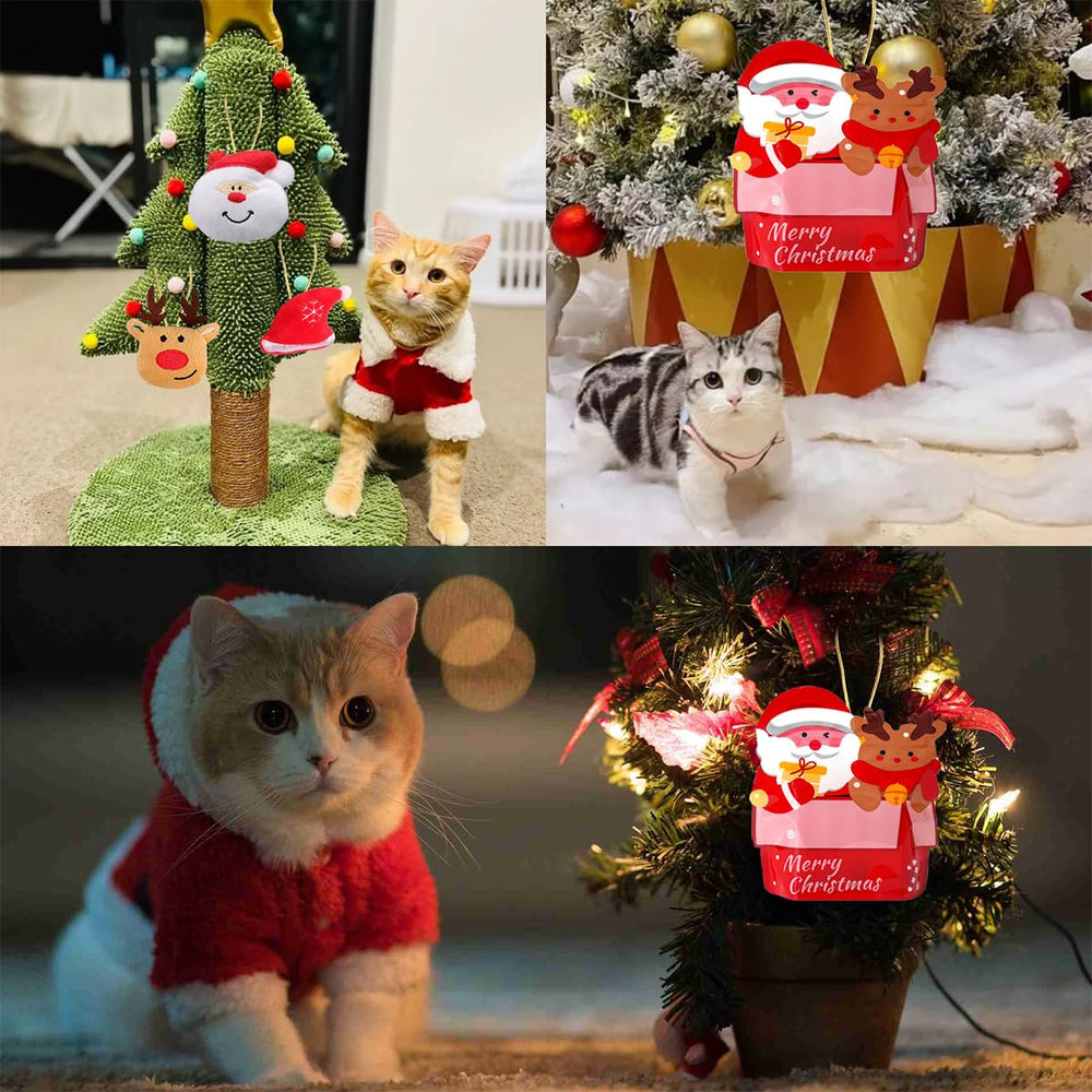 KITCHSTAR festive cat toy set close-up emphasizes durable materials and gift-worthy presentation.