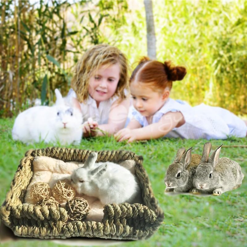 KitKni Natural Seaweed Pet Bed handcrafted details reflect artisanal care