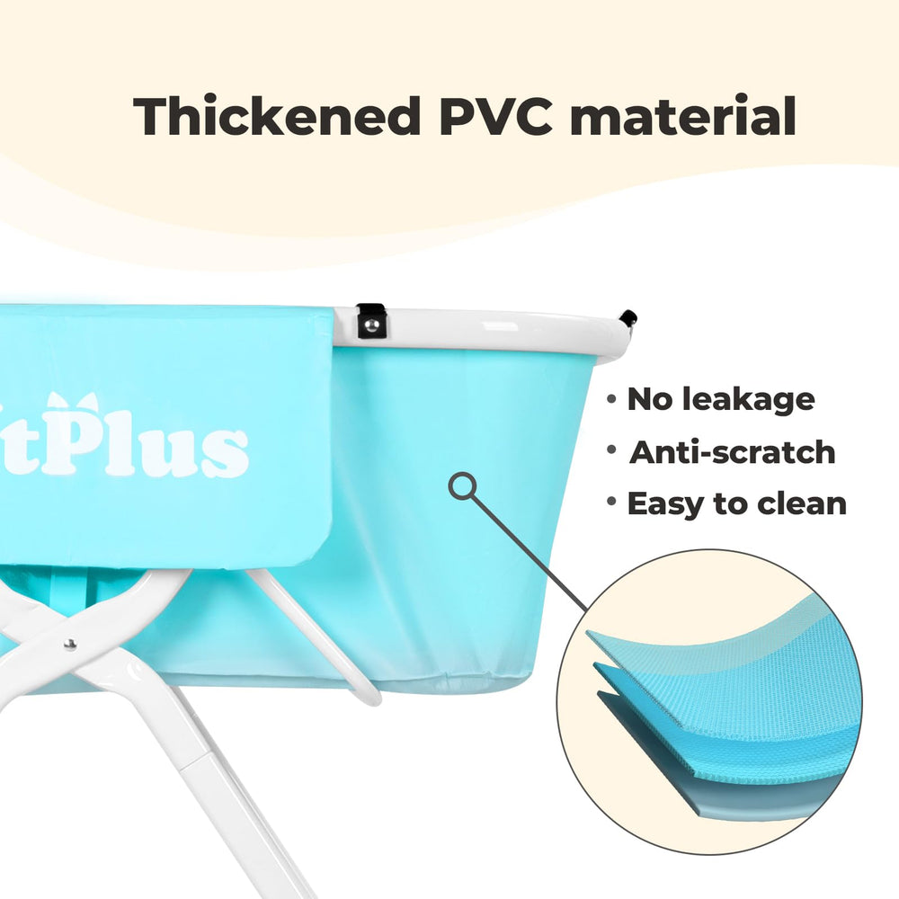 KITPLUS portable bath station helps multi-pet households bathe cats too.
