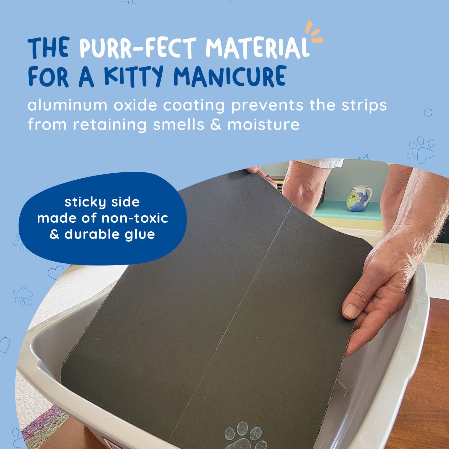 Kitty Cure non-toxic materials offer a safe, humane claw-care option