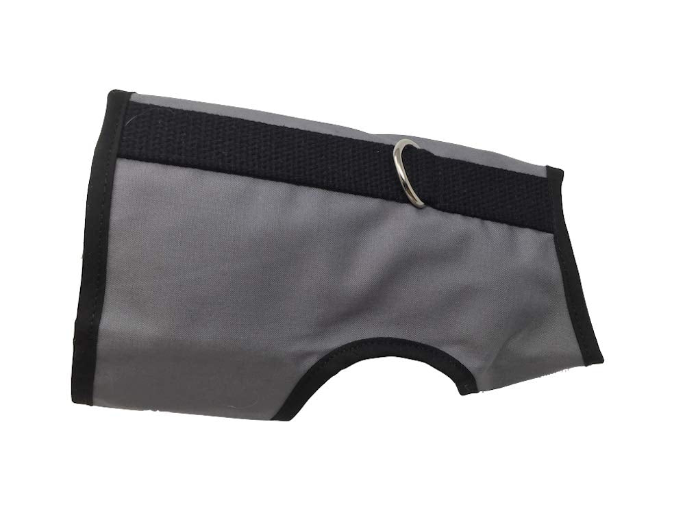 Kitty Holster cat harness gray M/L provides secure fit for relaxed, controlled walks.