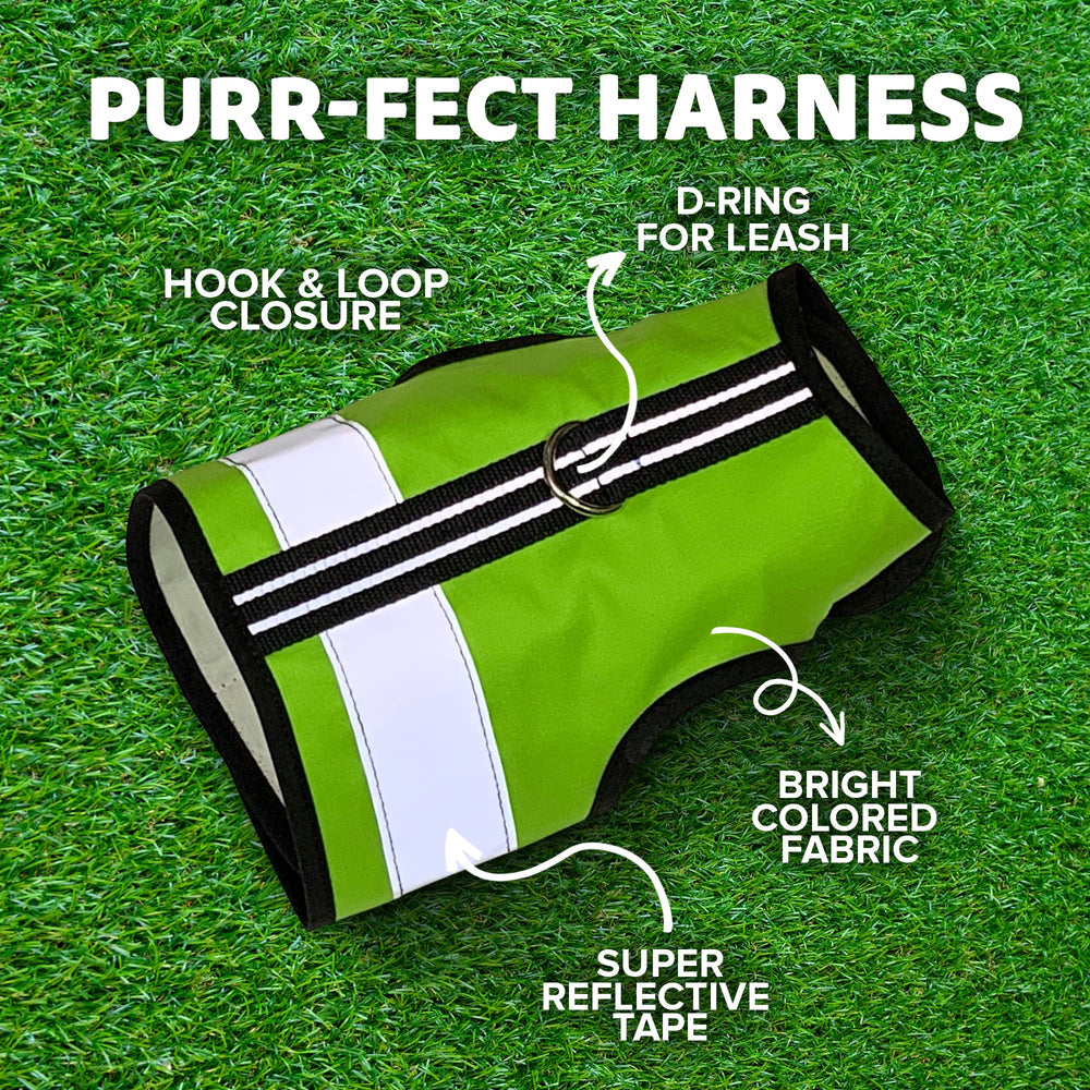 Kitty Holster secure snug fit with D‑ring and hook‑and‑loop closures for reliable leash use.