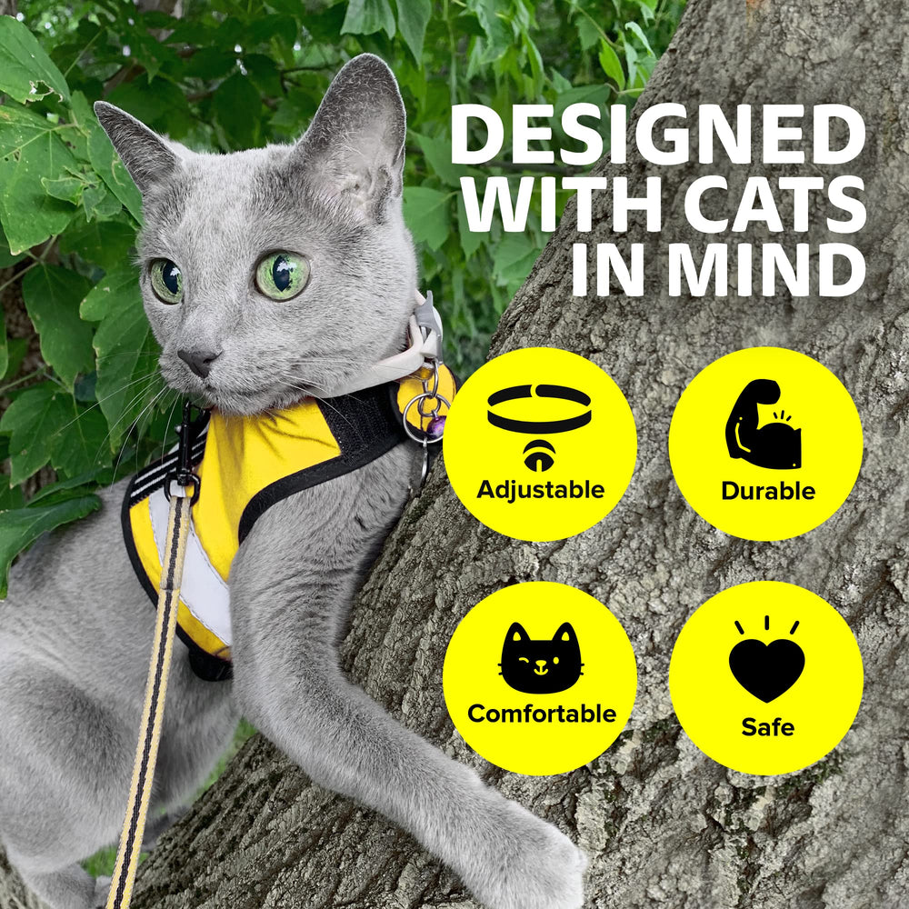 Kitty Holster Size-Range-XS-XL fits kittens to large cats for comfort.