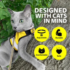 Kitty Holster Size-Range-XS-XL fits kittens to large cats for comfort.