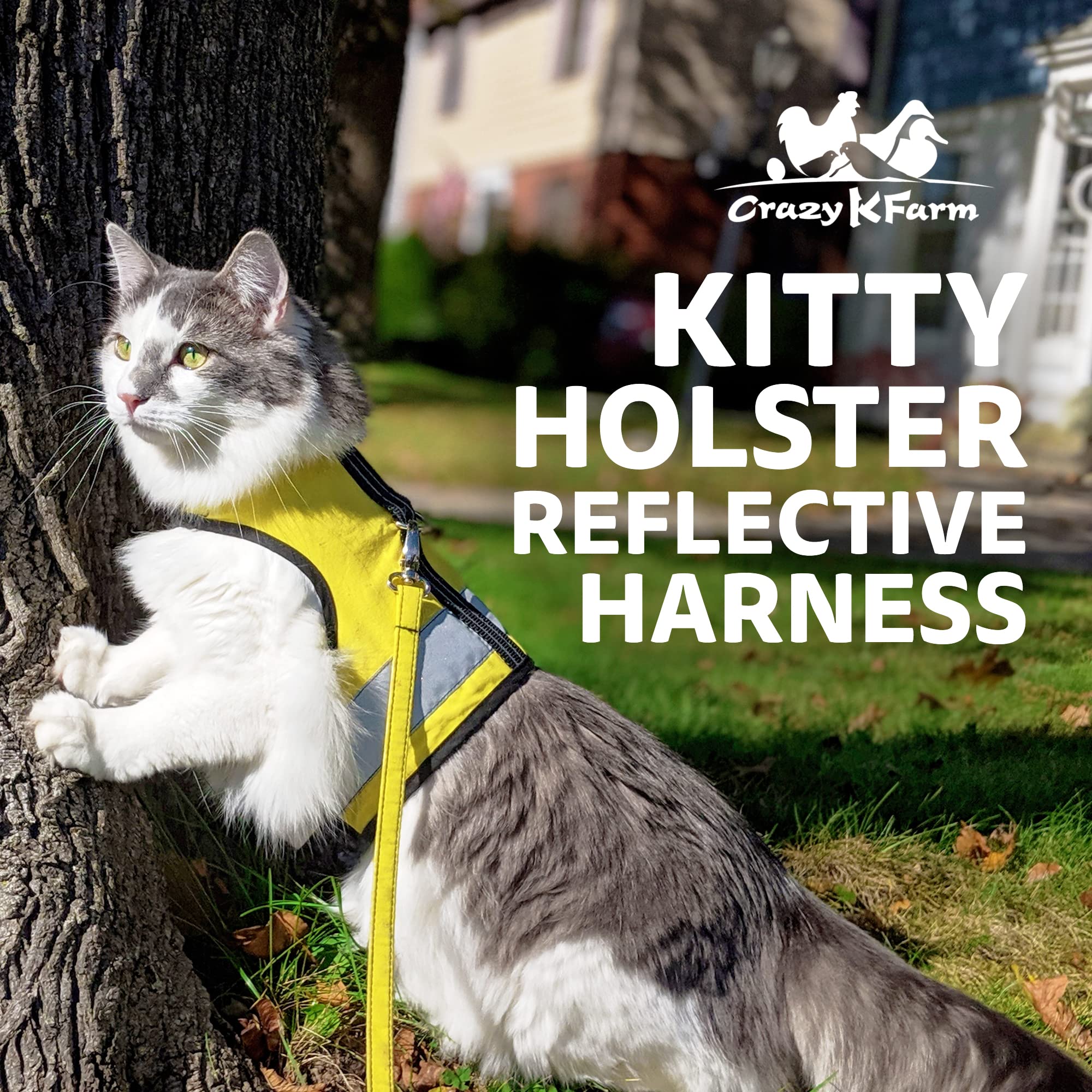 Kitty Holster Soft-Cotton-Lining keeps fur comfortable during all-day wear.
