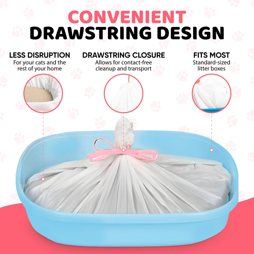 Kitty Litty easy-cleanup design reduces spills during litter changes.