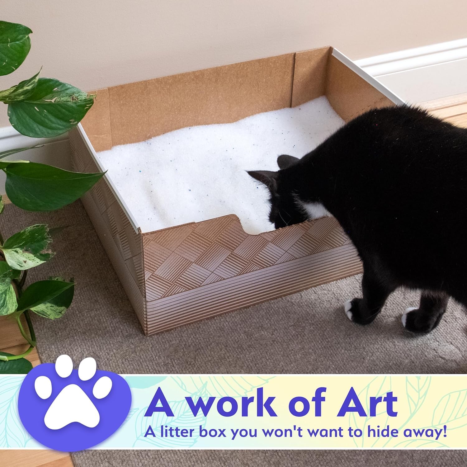 Kitty Poo Club eco-friendly materials, side view, recyclable after use