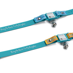 Kittyrama Savanna collar close-up on soft silicone strap