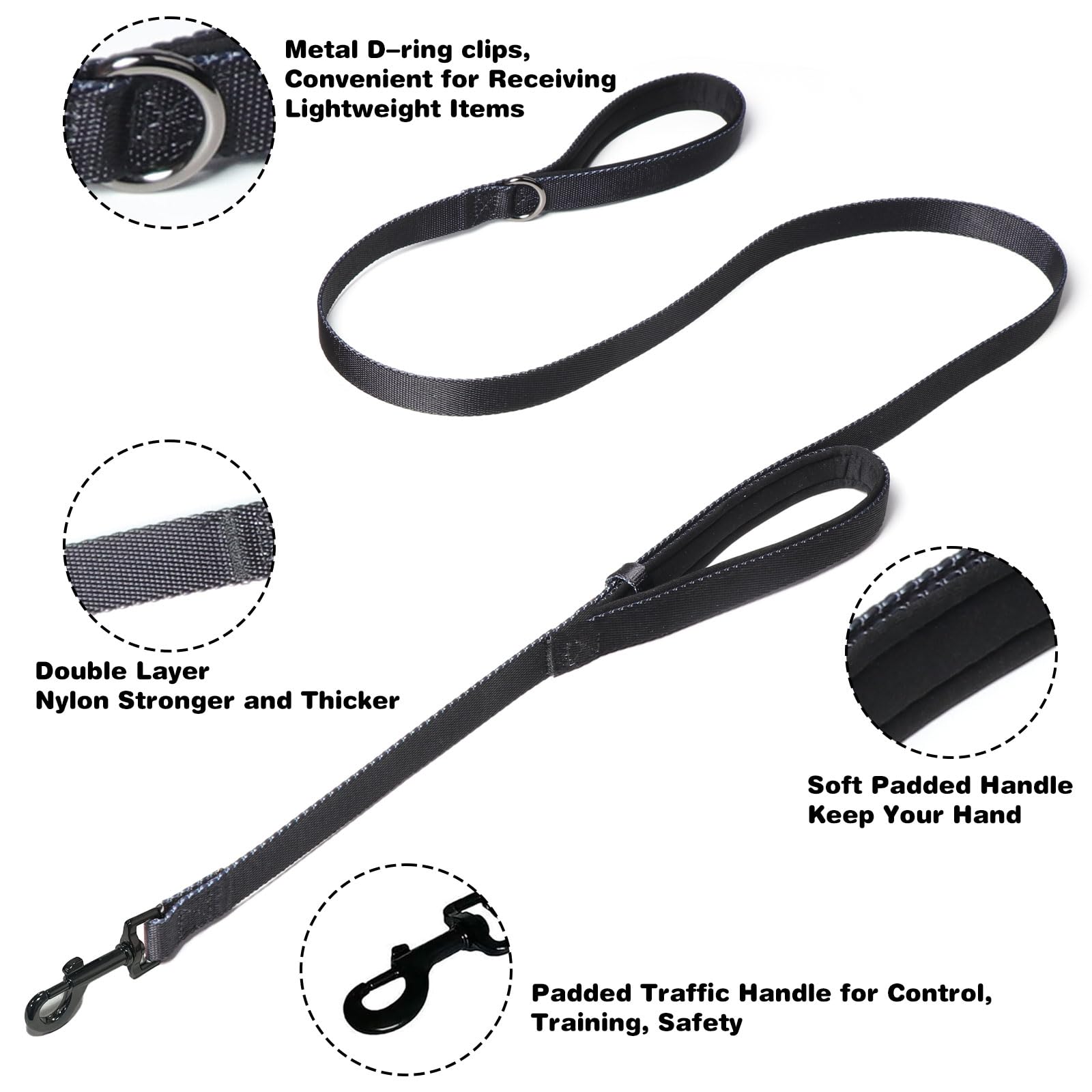 Kitys Fatch prong collar on a dog during a walk showing gentle guidance