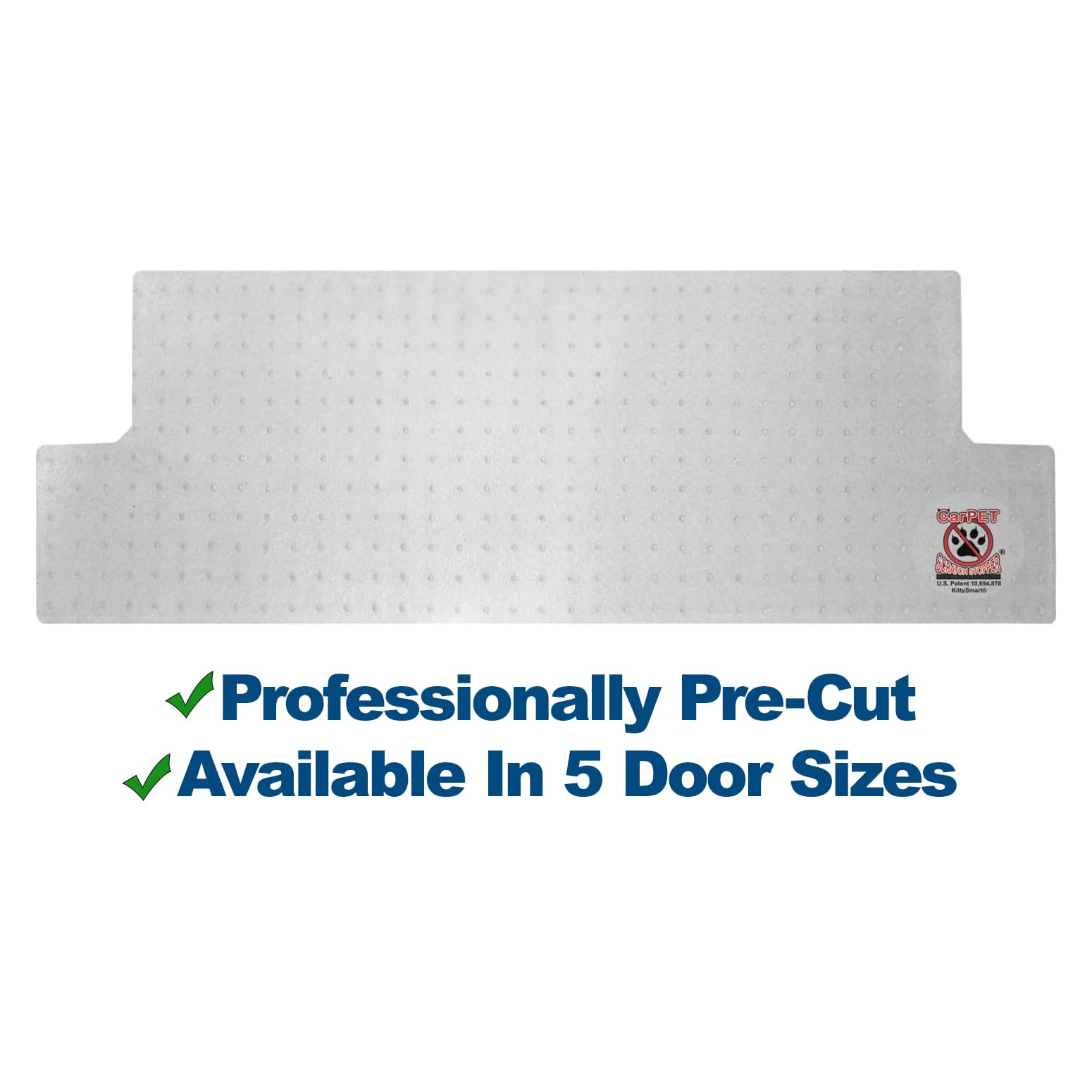 KittySmart with side-wings shields carpet corners at doorframes