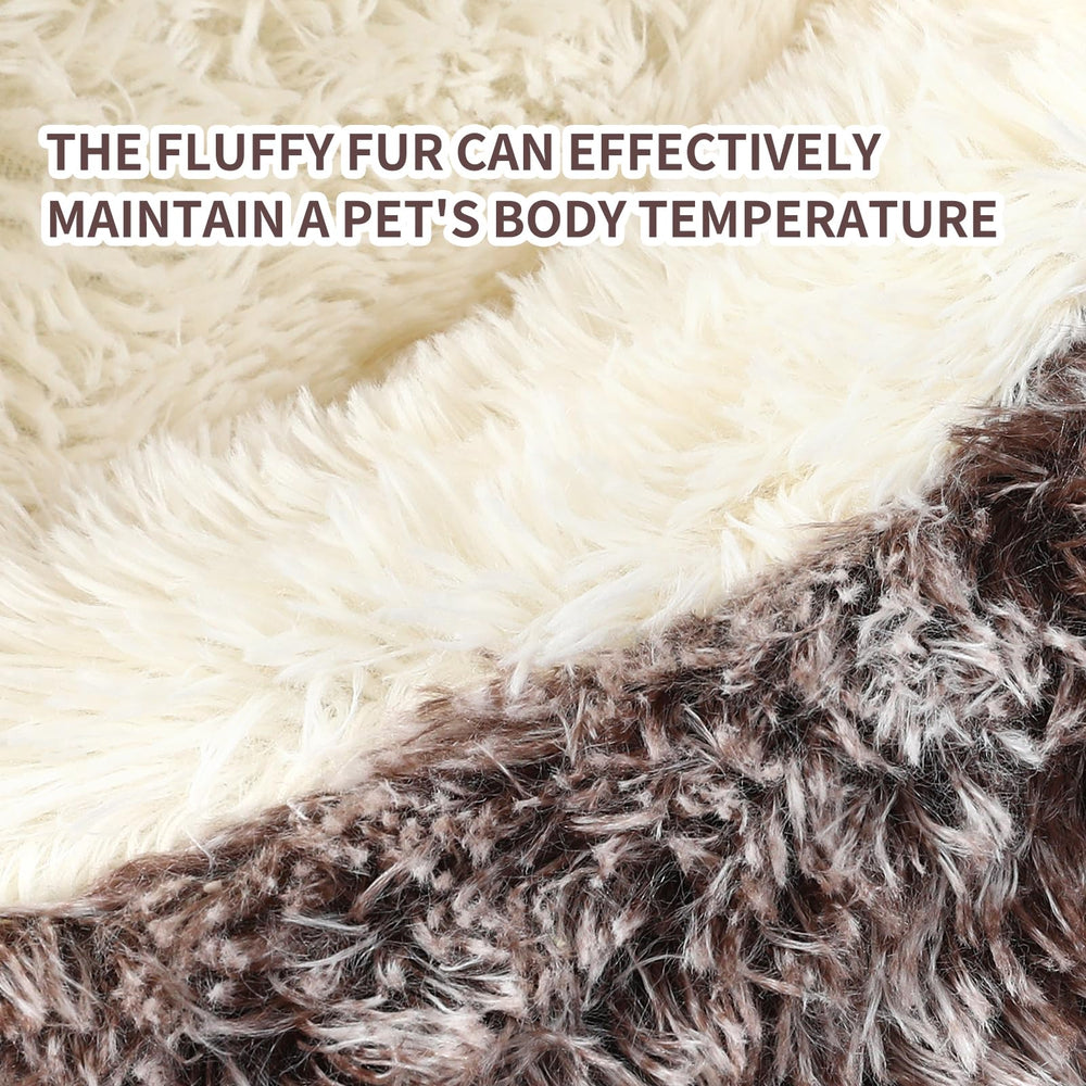 KITTYWOO round hooded bed interior plush close-up highlighting soft, comforting fabric