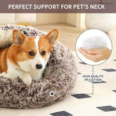 KITTYWOO self-warming round bed close-up showing warmth retention