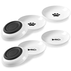 Kitwinney cat bowls with silicone base offer anti-slip stability during meals.