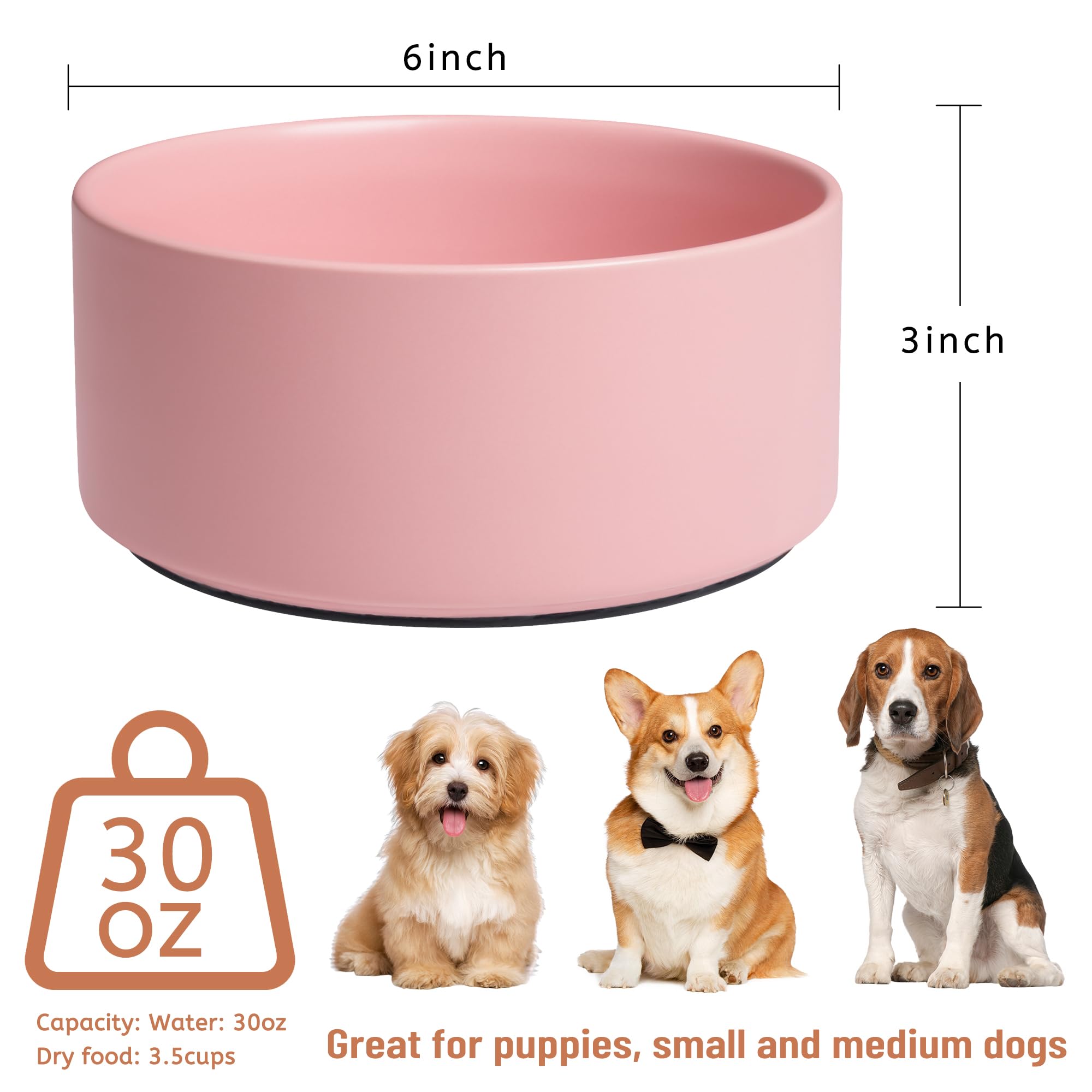 Kitwinney heavy-stable bowl reduces tipping for active puppies during feeding