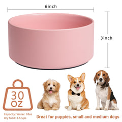 Kitwinney heavy-stable bowl reduces tipping for active puppies during feeding