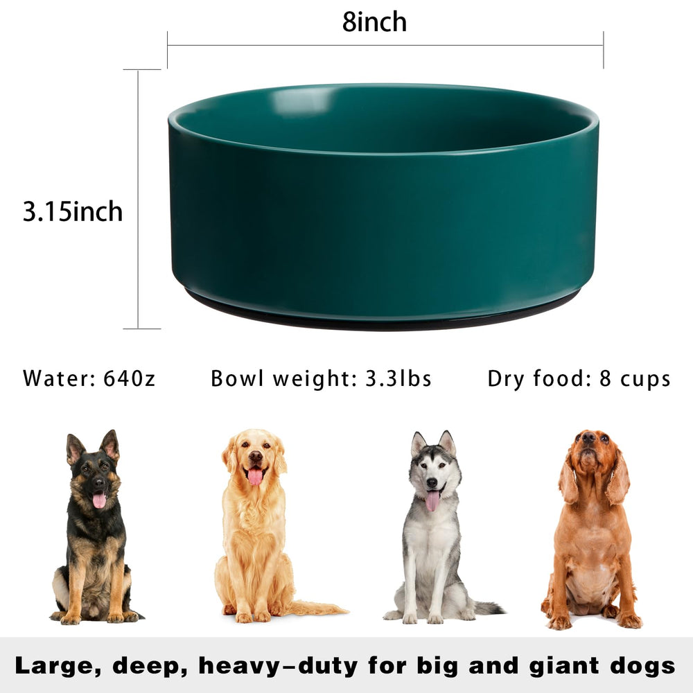 Kitwinney large green bowl silicone-base closeup highlights grip that prevents slips.