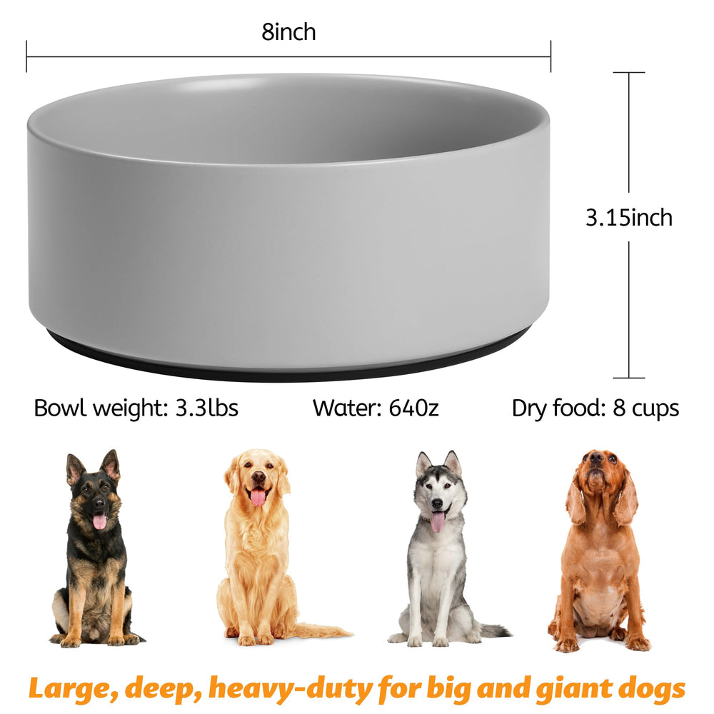Kitwinney 8-inch matte glaze bowl blends with home decor.