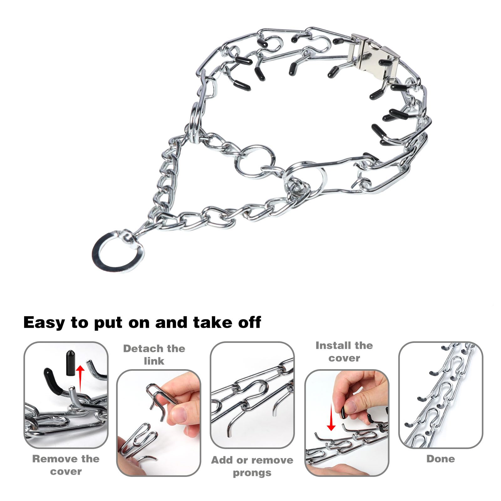 Kitys Fatch metal buckle fastener is sturdy and rust-resistant for daily use