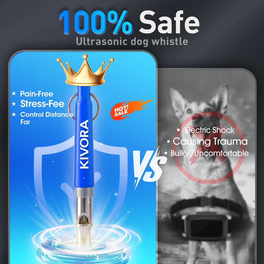 KIVORA 304 stainless-steel dog whistle emphasizes rust-proof durability for everyday use