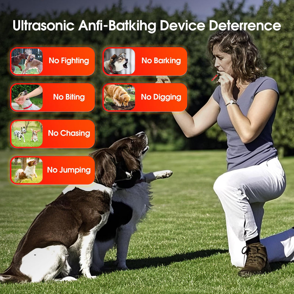 KIVORA ultrasonic dog whistle adjustable frequency for customized training.