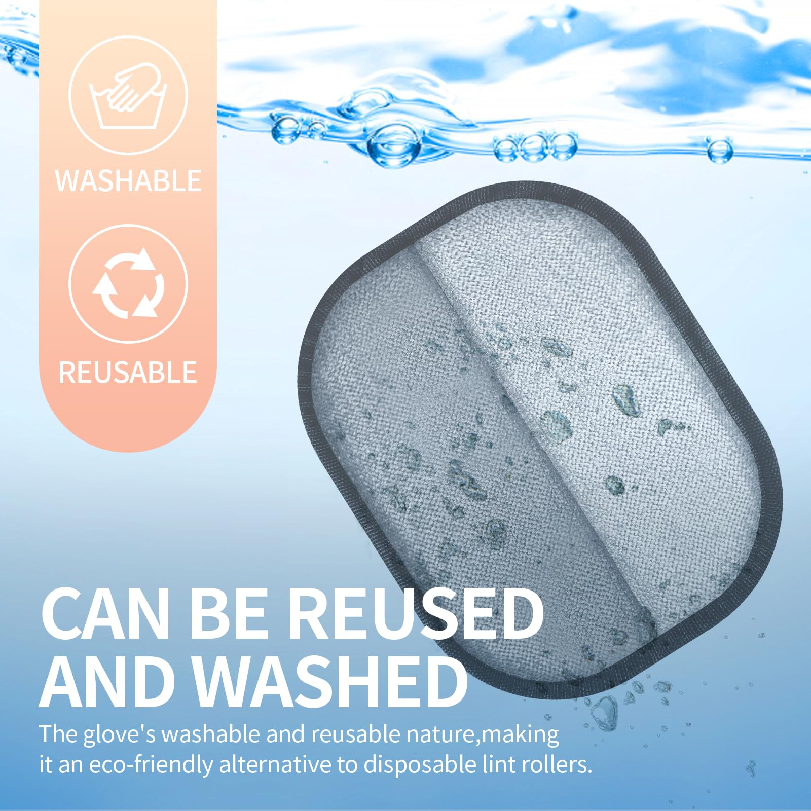 Kivori two-pack packaging showing the reusable grooming mitts