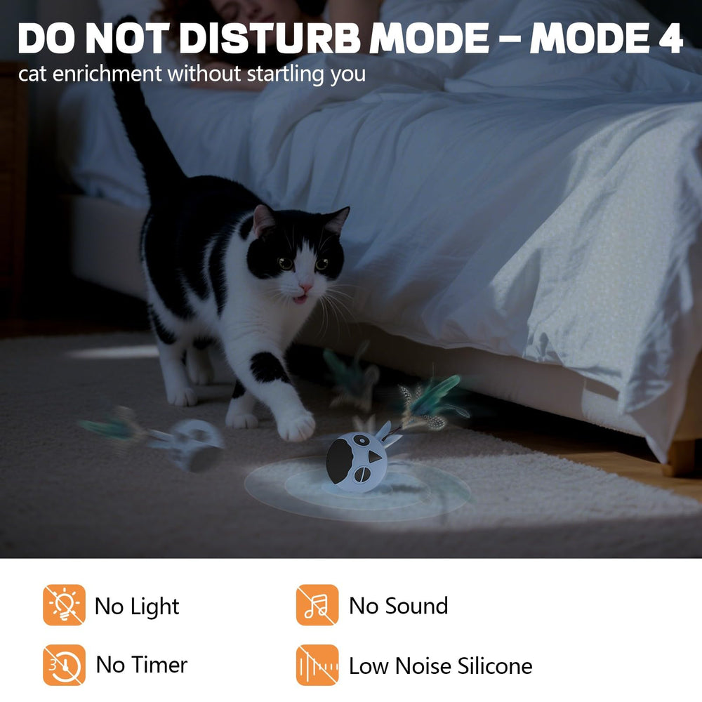 KiwiLove cat toy clap activation facilitates quick retrieval and interactive play.
