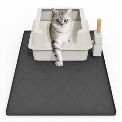 KIXCVDM cat litter mat 34x22 traps litter for a cleaner floor