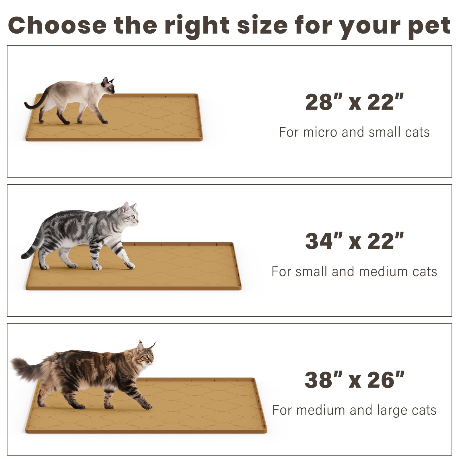 KIXCVDM cat litter mat under bowls area catches spills and crumbs.