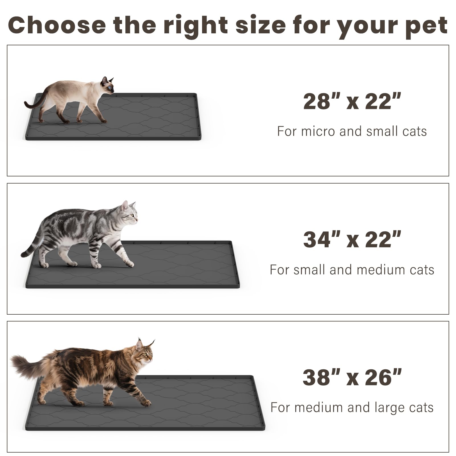 KIXCVDM soft paws-friendly silicone that reduces paw irritation