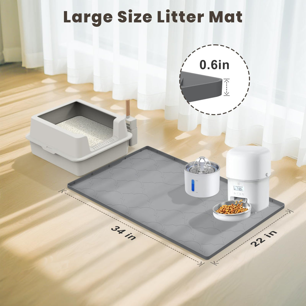 KIXCVDM easy-clean cat litter mat resists dirt and stays fresh after use.