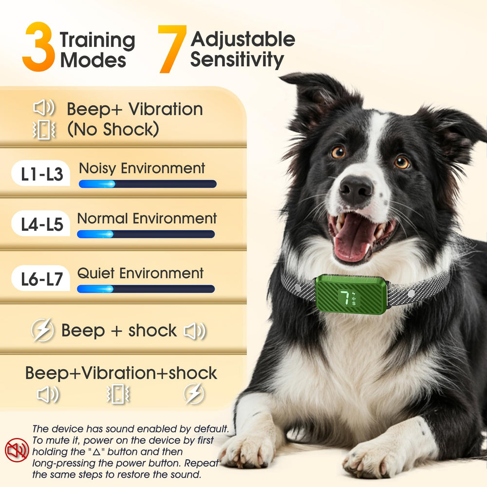 KJKZO bark collar rapid correction delivers quick, calm stops to barking.