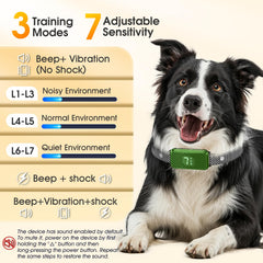KJKZO bark collar rapid correction delivers quick, calm stops to barking.