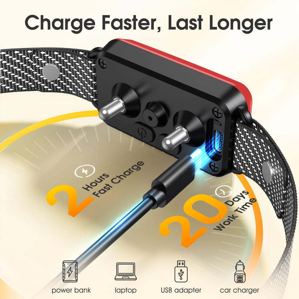 KJKZO safety feature image illustrates Smart Pause after seven barks for balanced training.