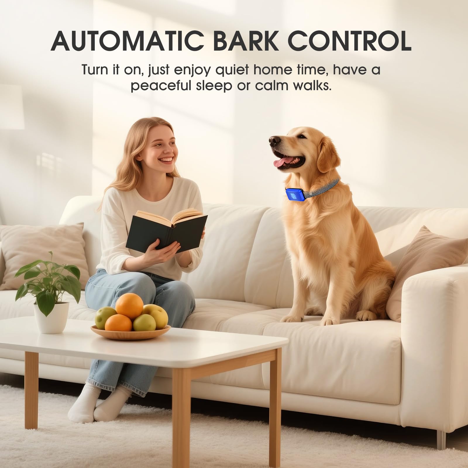 KJKZO IP65 waterproof dog bark collar for all-weather adventures
